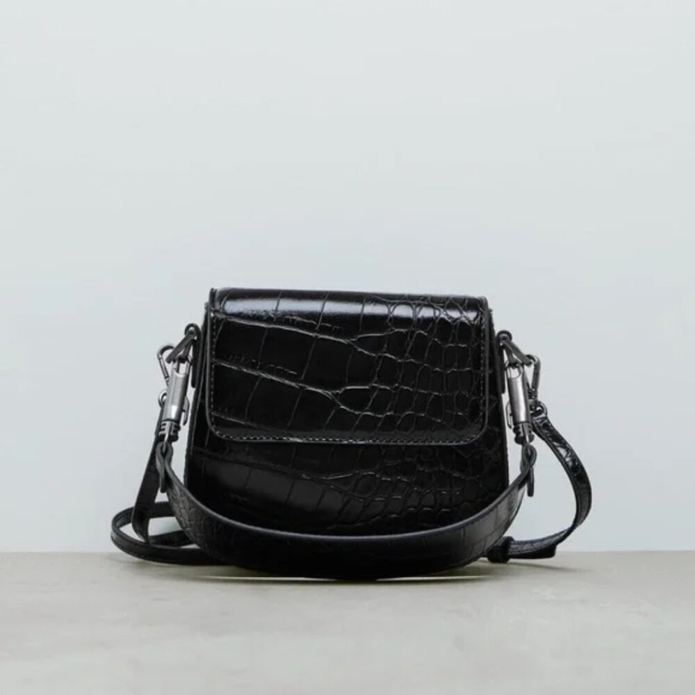Zara Animal Embossed Crossbody Bag